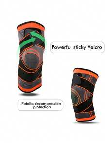 1 Pair Sports Knee Pads, Breathable Compression Knee Brace, Basketball Running Knee Support, Meniscus Protection, Outdoor Hiking, Fitness Squats, Adjustable Strap Knee Sleeve, Joint Support, Sports Injury Prevention, Cycling, Badminton, Elastic Knit, Shock Absorption, Multi-Function Sports Knee Pads, Outdoor Sports Knee And Elbow, Wrist Protection, Best Gift For Wife, Girlfriend, Mother, Holiday, Birthday, Mother's Day - Protective Gear - View 7