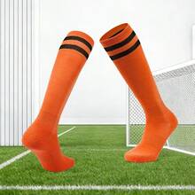 1 Paar Fußballsocken für Jugendliche & Erwachsene, atmungsaktiv und rutschfest, geeignet für Outdoor-Aktivitäten wie Radfahren, Wandern, Laufen, Fußball, bunte lange Fußballröhrensocken, unisex - Verschiedenfarbig - Übersicht 6