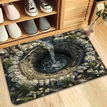 高清 3D 视觉效果地垫 - 防滑超薄浴室地垫,适用于卧室、客厅和浴室 - 由超细纤维制成,非常适合露营、野餐和瑜伽。 - (5) - 查看 11