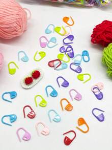 [1000pcs]Mixed Color Comma Stitch Markers, Reusable, Suitable For Crochet, Knitting To Mark Stitches, Rows And Increases/Decreases, Handmade Knitting Accessories - Pin Marker - View 2