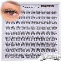 [Lowest Price In 30 Days]ALICE Lash Clusters Wispy Eyelash Clusters 10-18mm 168pcs Cluster Eyelash Extensions Natural Volume Lash Extensions Individual Lashes With Soft Band - A - Băng vô hình 01 Ngắn - Xem 10