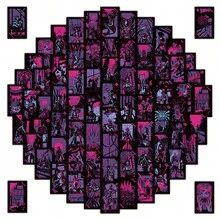 72Pcs Gothic Dark Tarot Deck Witch Divination Cards Stickers Sticker Scrapbook Supplies Scrapbooking - 72PCS - View 11