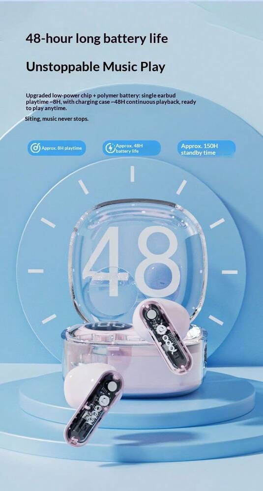 ASUS MS Bluetooth Earphones Spatial Surround Sound Noise Reduction Sports Earbuds Low Latency Gaming Earpod Long Standby with Digital Display Battery Level Original ASUS Adol MS Bluetooth Wireless Headphone - 查看 8
