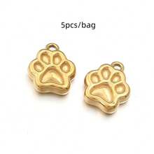 5个/包不锈钢猫爪吊坠，创意手链项链钥匙扣吊坠，可爱时尚饰品配件，DIY饰品制作 - 貓爪吊墜 - 查看 9