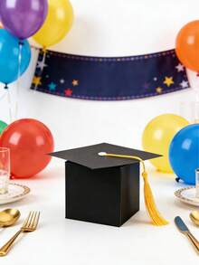 10pcs Graduation Decorations, Graduation Candy Boxes, DIY Graduation Cap Boxes, Graduation Gifts, Small Graduation Party Gifts - Upgraded Version - View 6