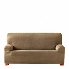 Kiva Jacquard Stretch Sofa Cover, 2-Seater, Universal Fit And Breathable, Various Colors Available – Sofa Cover, Anti-Wear Protection, Non-Slip Design With Elastic Band - 灰褐色阿喀琉斯 - 查看 3