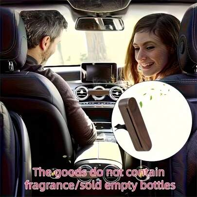 1pc Walnut Wooden Aroma Diffuser + 10pcs Refill Sticks, 100pcs Refill Sticks - Convenient For Long-Term Use And Replacement. Compatible With Any Vehicle, "No Fragrance", Car Aroma Diffuser, Home Aroma Diffuser, Modern Aroma Diffuser, Fashionable Car Accessory, Natural Wooden Aroma Diffuser, Handmade Clip, Aromatherapy Enthusiast.