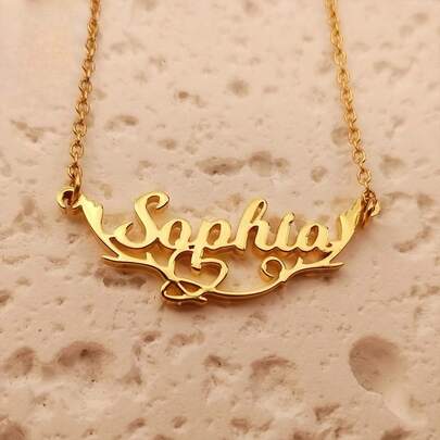 Customized Personalized Name Necklace - Elegant - Simple Design, Suitable For Daily Wear And Holiday Celebrations