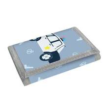 Cartoon Car Style Card Holder, Wallet With Keychain, Zipper Pocket Coin Purse, Teenager Wallet, Tri-Fold Design, Novelty Wallet - Multicolor - View 10