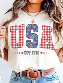 250th Anniversary American Flag T-Shirt - Heavyweight 250 Years Of Independence Celebration,4th Of Outfit - 白色1 - 查看 1