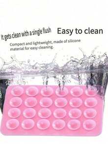 1 pieza Funda de teléfono con ventosa de silicona de doble cara, Soporte de teléfono con ventosa, Soporte de teléfono pegajoso Octobuddy, Adecuado para teléfonos, carteras, mini carteras y estuches de tarjetas de mujeres - Ver 10