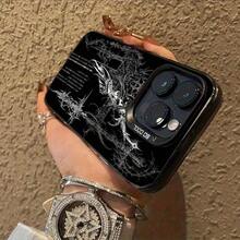 Funda Para TeléFono Gothic Angel, Con Un Exquisito DiseñO De Cruz Y Estilo Negro, Adecuada Para Las Series 16, 15, 14, 13, 12 Y 11 Pro, Fabricada En Material TPU, Que Ofrece ProteccióN Contra Golpes. Ideal Para Quienes Aprecian El Arte úNico, El Estilo GóTico Y Las Ocasiones Especiales Para Amigos, Familiares Y Seres Queridos, Como CumpleañOs Y. . . - Color 1 - Ver 6