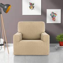 Kiva Universal And Versatile 1-Seater Sofa Cover, Various Colors Available – Easy-To-Fit Protective Sofa Cover For Backrest, Seat And Arms - 米色 Ulises 2 - 查看 5