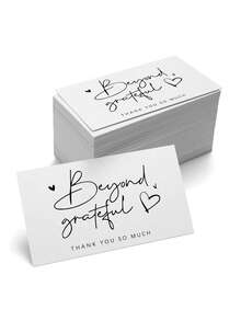 50pcs/Pack Wholesale Thank You Cards, Professional Business Thank You Cards Suitable For Beauty Salons, Technicians, Studios, Freelancers, Beneficial For Customer Loyalty And Brand Building - Loyalty Card - View 7