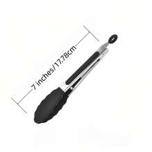 VINCAN Pinzas de cocina de silicona de 9 y 12 pulgadas, pinzas de acero inoxidable resistentes al calor con mango antideslizante, puntas de silicona que no rayan, utensilios ergonómicos para barbacoa, ensalada, freidora de aire, parrilla y horneado, accesorios de cocina multiusos - Multicolor - Ver 12