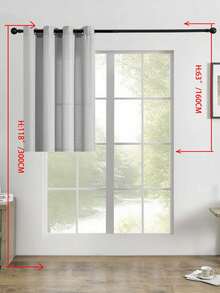 1pc/2pcs Linen Look Sheer Curtains Faux Linen Textured Semi Sheer Window Curtain Panels For Living Room Bedroom,Faux Linen Sheer Curtains Light Filtering Textured Linen Blended Curtain Drapes For Home Decor - Grey - View 42