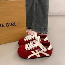 Women Flats - Red - View 9