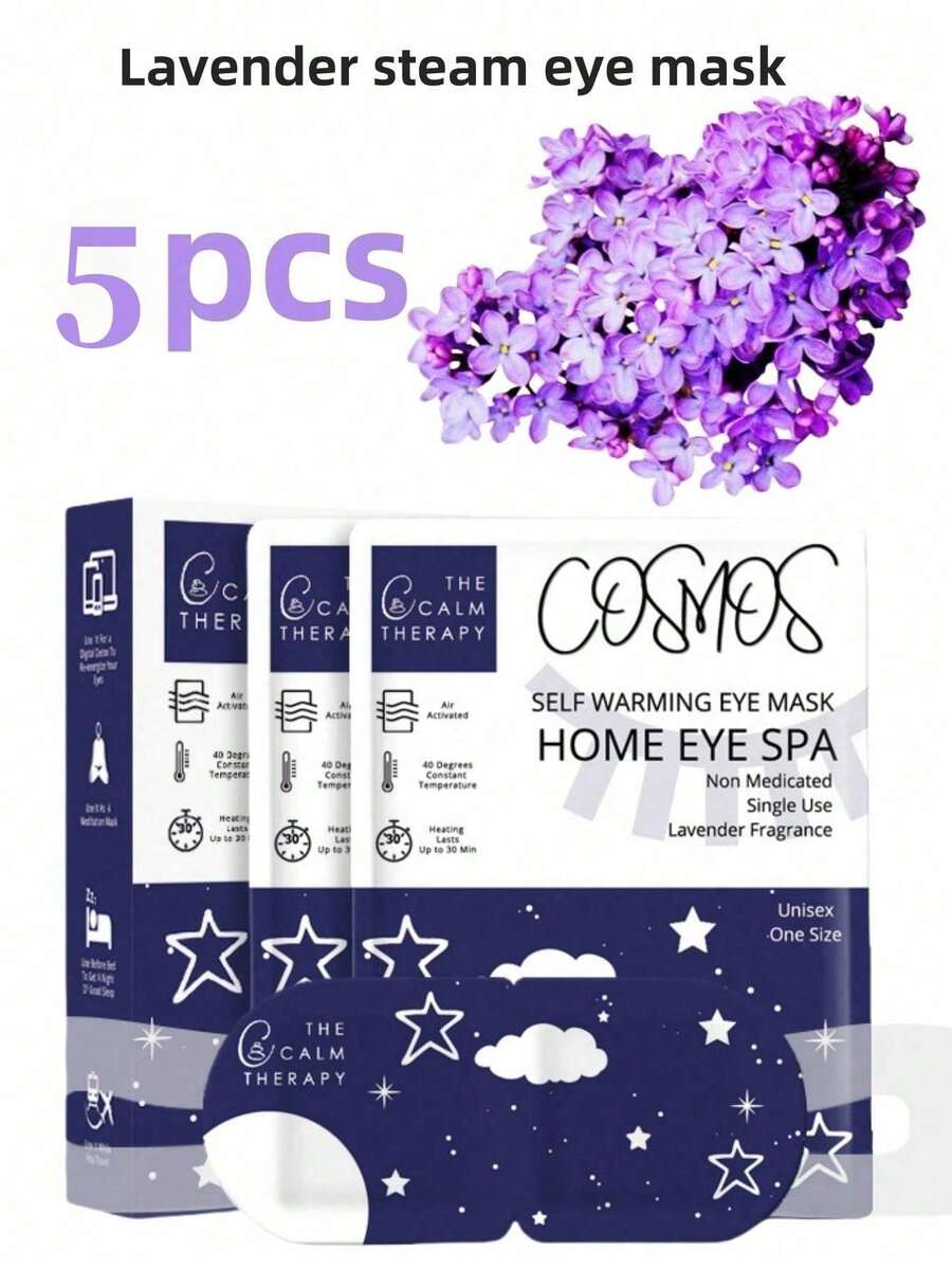 Lavender Steam Eye Mask To Relieve Eye Fatigue - Purple - View 1