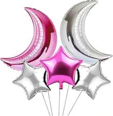 Set de 5 globos personajes Fiestas Temáticas, Cumpleaños, Aniversarios, Baby Showe, Despedida de Soltera/ro, día de la madre, día del padre, San Valentín, Navidad, Halloween (TRENROJO33) - LUNAROSA44 - Ver 2