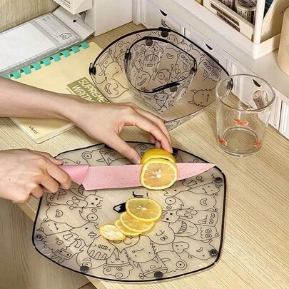 1 Peça Novo Prato Dobrável de PP para Uso Externo, Conjunto de Utensílios de Mesa Portátil Multiuso à Prova d'Água e Espesso para Camping