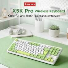 Lenovo YUE Series X5K Pro 2.4G Wireless Keyboard, Lightweight Portable Silent Keys, Slim Fashion Design, Plug And Play Wireless Keyboard, Suitable For Business Office Desktop Laptop Daily Work - View 3
