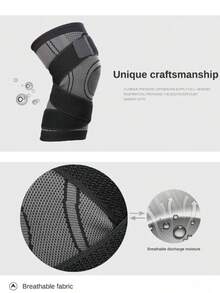 1 Pair Sports Knee Pads, Breathable Compression Knee Brace, Basketball Running Knee Support, Meniscus Protection, Outdoor Hiking, Fitness Squats, Adjustable Strap Knee Sleeve, Joint Support, Sports Injury Prevention, Cycling, Badminton, Elastic Knit, Shock Absorption, Multi-Function Sports Knee Pads, Outdoor Sports Knee And Elbow, Wrist Protection, Best Gift For Wife, Girlfriend, Mother, Holiday, Birthday, Mother's Day - Protective Gear - View 6