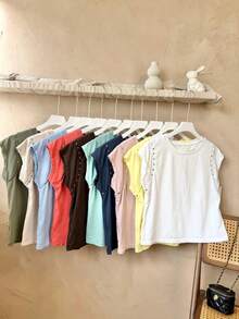 Camisetas femininas - Castanho Café - Ver 5