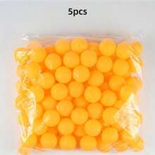 5/10/20/50pcs 40mm Matte Yellow & White Durable PP Material Rust-Proof Table Tennis Balls, Suitable For Adult Practice And Recreation - Multicolor - View 13