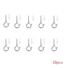 Q-Shaped Spring Clasp Lock Buckle, Windproof Hook, Black Threaded Metal Eye Hook, S-Shaped Hook - Multicolor - View 8