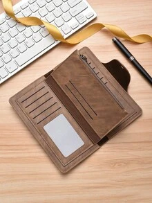 新款男士手拿包，多功能拉链长款钱包，男士手提包，手机包，大容量 - 彩色 - 查看 11