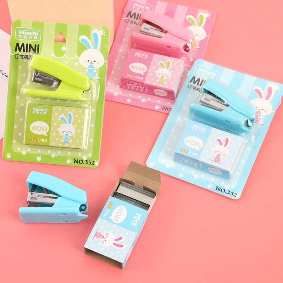 Mini Stapler - A Portable Manual Stapling Tool Suitable For Students And Office Use, Compact Design, Essential Multifunctional Stationery - Multicolor - View 1