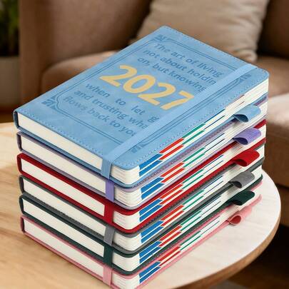 BOBO RABBIT 2027 New Hardcover Executive Notebook, Premium Bound Planner, Daily Schedule, Calendar, Diary, Self-Discipline, Time Management, 365 Days Planner, Office Supplies