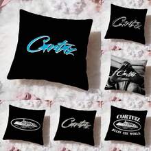 Fashion Brand C-CorteizS Cushion Cover Premium Comfort Reversible Pillow Cove -Two In One Design For Any Room & Car Interior - Black8 - View 1
