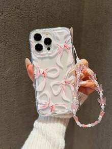 White Bow Pattern Fashion Phone Cases White Polka Dot Bow Design Shock-Proof Phone Case With Fashionable Lanyard, Compatible With Apple 17 Pro Max, 11, 12, 13, 14, 15 Pro Max/13 Pro Max, XR, XS, 16 And Galaxy A54 5G, A52, A14, A15, A12, S22, S21, S24, S25, S25 Ultra, S21 Ultra, A55 5G, A71 4G, A34 5G, A22, A13 4G, A05S And More Spring Gift Birthday Case,International Version, Not The Domestic Version - nhiều màu7 - Xem 7