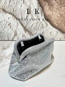 1 chiếc túi xách thời trang hình đám mây đính đá vàng lấp lánh, túi đeo chéo sang trọng dành cho nữ, thích hợp cho mùa xuân hè, hoàn hảo cho các bữa tiệc, đám cưới, dạ hội, tiệc tối/tiệc chiêu đãi. - Nhiều màu - Xem 7