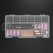 [Bộ dụng cụ hàn TIG] Bộ 71 chi tiết ống kính khí cho mỏ hàn TIG, kèm 6 cốc thủy tinh #12, tương thích với WP-17/18/26 - C - Xem 3