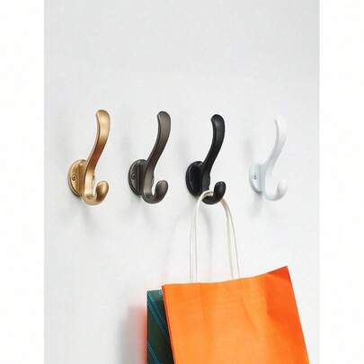 Móc đôi gắn tường bằng kim loại chắc chắn, chống gỉ, kiểu dáng cổ điển tiện dụng, thích hợp để treo mũ, áo khoác, khăn tắm, chìa khóa, áo choàng tắm, khăn quàng cổ và túi xách.