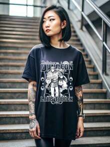 Anime Laios Touden Dungeon Meshi  T Shirt 1 - Black - View 1