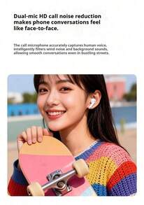 ASUS B10 TWS Bluetooth Earphones 360°Surround Sound Long Battery Life Music Game Dual Mode HD Call Voice Hearing Air Pod Headsets Low Latency Gaming Earpods Original ASUS Adol Wireless Bluetooth Headphones - 查看 5