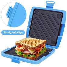 Bandeja para hacer sándwiches en microondas, tostador de sándwiches para horno y máquina de hacer pan - Multicolor - Ver 7