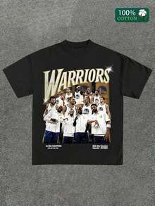 Colección Verano 2026: Colección de camisetas gráficas vintage con temática de cultura pop | Rap Baloncesto Streetwear Hip-Hop Y2K | Camiseta de alta calidad y tejido grueso. Envío gratuito, se envía en 24 horas. - Negro - Ver 6