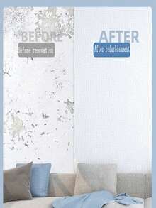 5卷3D立体泡沫墙纸贴纸，自粘加厚墙板，纹理设计，家居装修墙贴，即撕即贴，易于清洁和裁剪，适用于客厅、厨房、卧室、宿舍、办公室装饰 - 280cm* 50cm - 查看 13