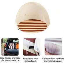 Tenda da spiaggia leggera, portatile e ad allestimento rapido, accessori essenziali per la spiaggia, traspirante e spaziosa, accessori essenziali per spiaggia e campeggio, forniture per giardino all'aperto, ideale per pesca, escursionismo e viaggi, attrezzatura estiva per attività all'aperto, riparo dal sole, tende per campeggio, tende pop-up, tenda per feste - A - Visualizzare 4