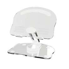1pc 360° Rotatable Minimalist Acrylic Transparent Desktop Phone Holder, Waterproof Phone Stand, High Transparency Acrylic Tablet PC Laptop Desk Support Rack, 360° Rotatable Foldable Adjustable Multi-Function Cooling Rack, Compact Foldable Design, Convenient To Carry, Dorm Essential Creative Thick Stand - Multicolor - View 11