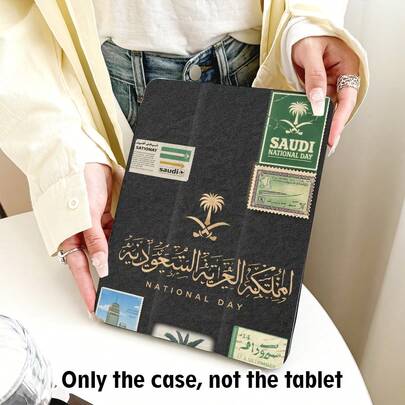 1 chiếc ốp lưng da PU kiểu Trung Đông dạng gập, có khe đựng bút chì, chân đế gấp ba xoay 360°, chức năng tự động tắt/mở màn hình, tương thích với Apple A16 2025, Air 11/13, M3 2025, Mini 7 A17, Pro 2024, Air 11/13, M2 2024, Pro 11/13, M4 2024, Pro 12.9, thế hệ 7/8/9, 10.2 và các mẫu phổ biến khác như Honor, Matepad SE 11. Thích hợp làm quà tặng cho học sinh, ngày Valentine, các dịp lễ hội.