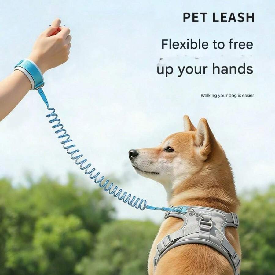 Dog Leash Hands-Free, Small Dog Leash With Reflective Night, Pet Leash With Wrist Strap - Multicolor - View 1