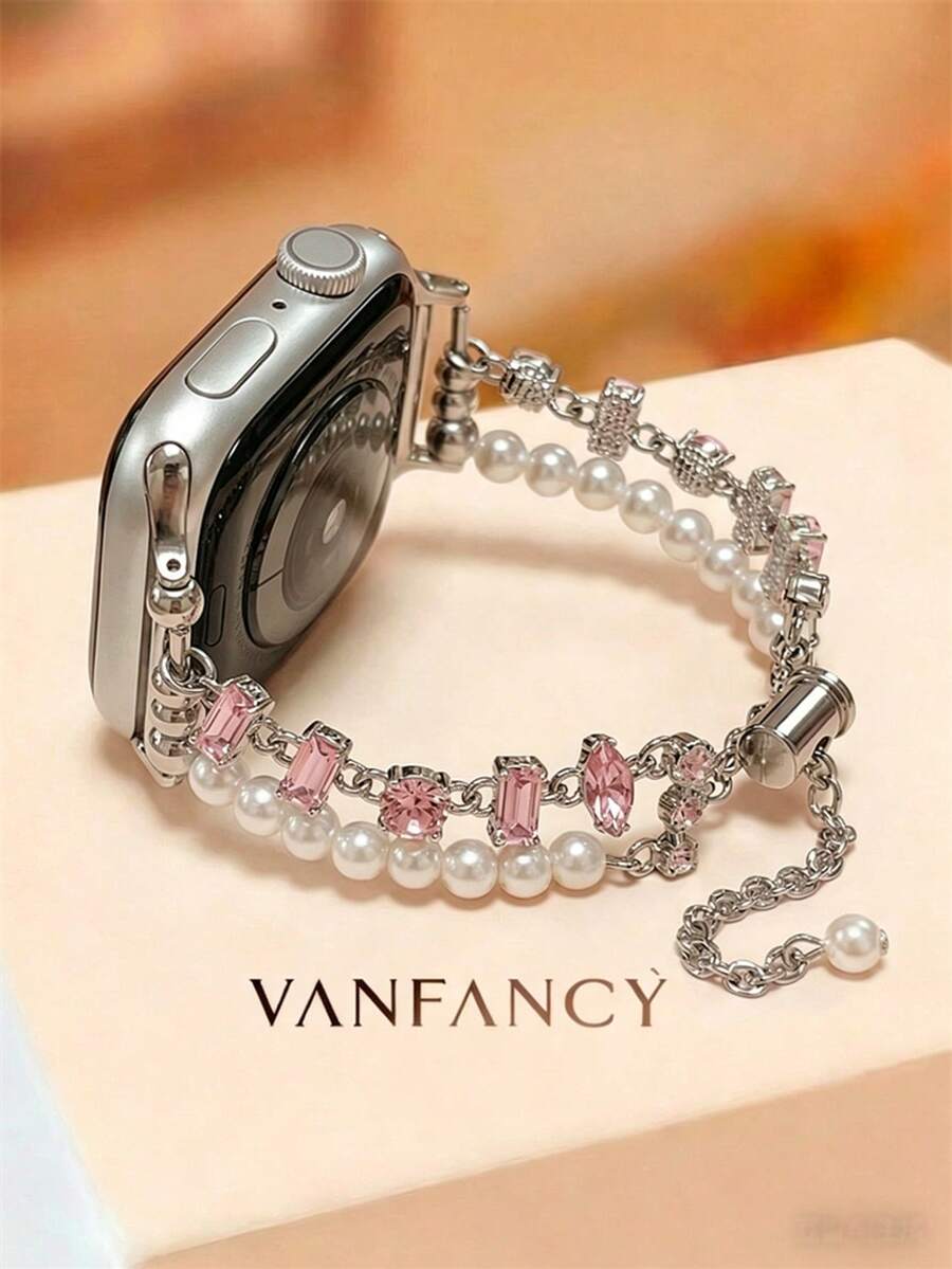 1条女士蝴蝶金属表带，适用于38/40/41/42/44/45/46/49mm Ultra/S10/9/8/7/6/5/4/3/2/1系列