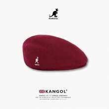 KANGOL Kangaroo Beanie Made Of Wool, Thick And Warm, Rose Petal Style, Suitable For Both Men And Women, Painter's Hat JWAF - 羊毛款-灰色[三標-高版] - 查看 7