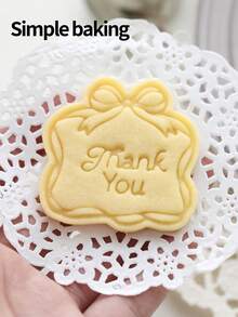A Vintage Picture Frame-Shaped Cookie Mold, With Cookie Stamps For Expressing Love, Gratitude, And Blessings. Cookies Stamp For Mother's Day And Teacher's Day To Express Gratitude. A Cookie Cutters For Gift Snacks. Cake Decorating Accessories - View 8