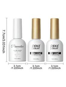 PEACECOLOR 6pcs Transparent Jelly Nail Polish Set, Colorful Semi-Transparent UV Gel Nail Polish, Suitable For Daily Nail Salon And Home Use - Multicolor - View 8